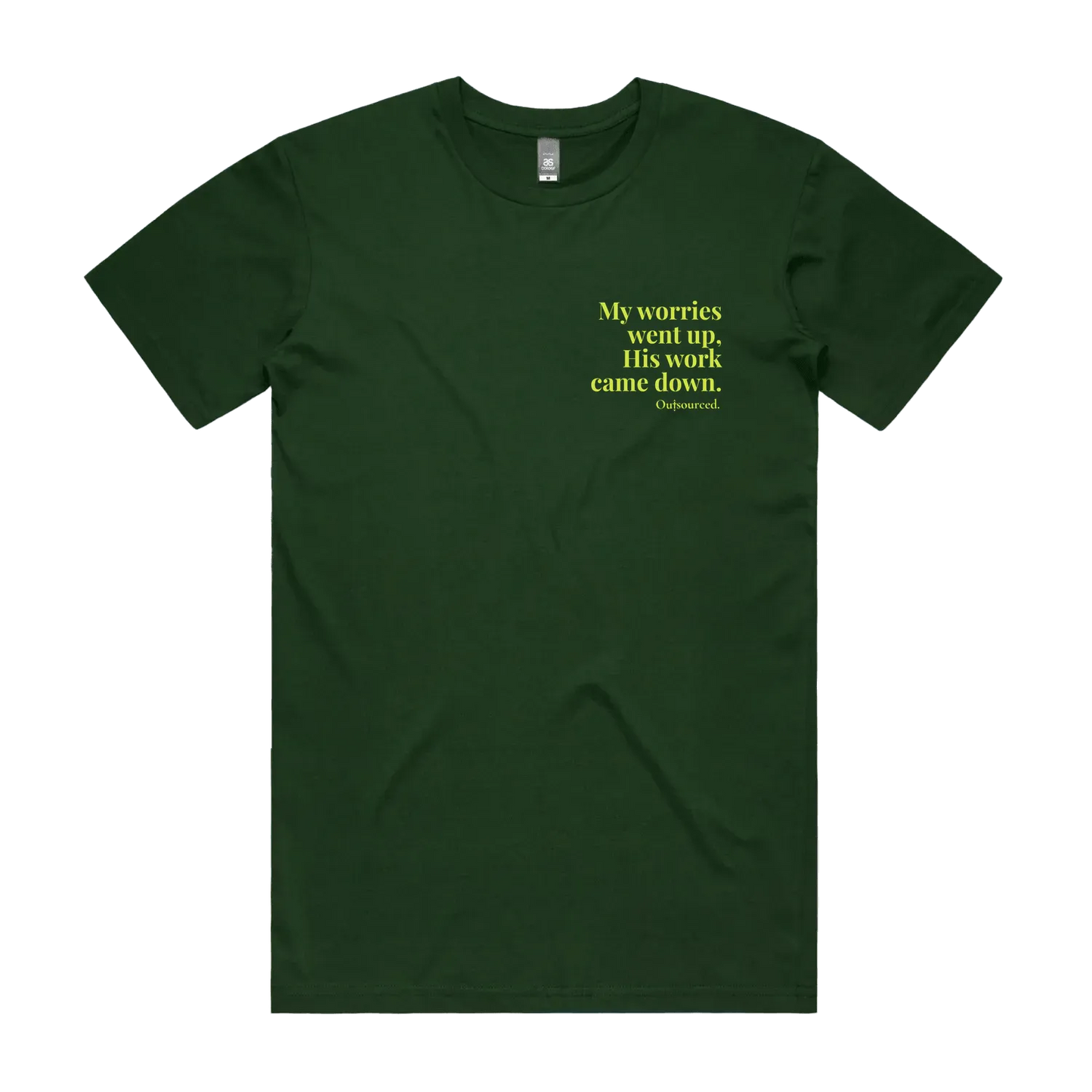 Forest Green front flat lay