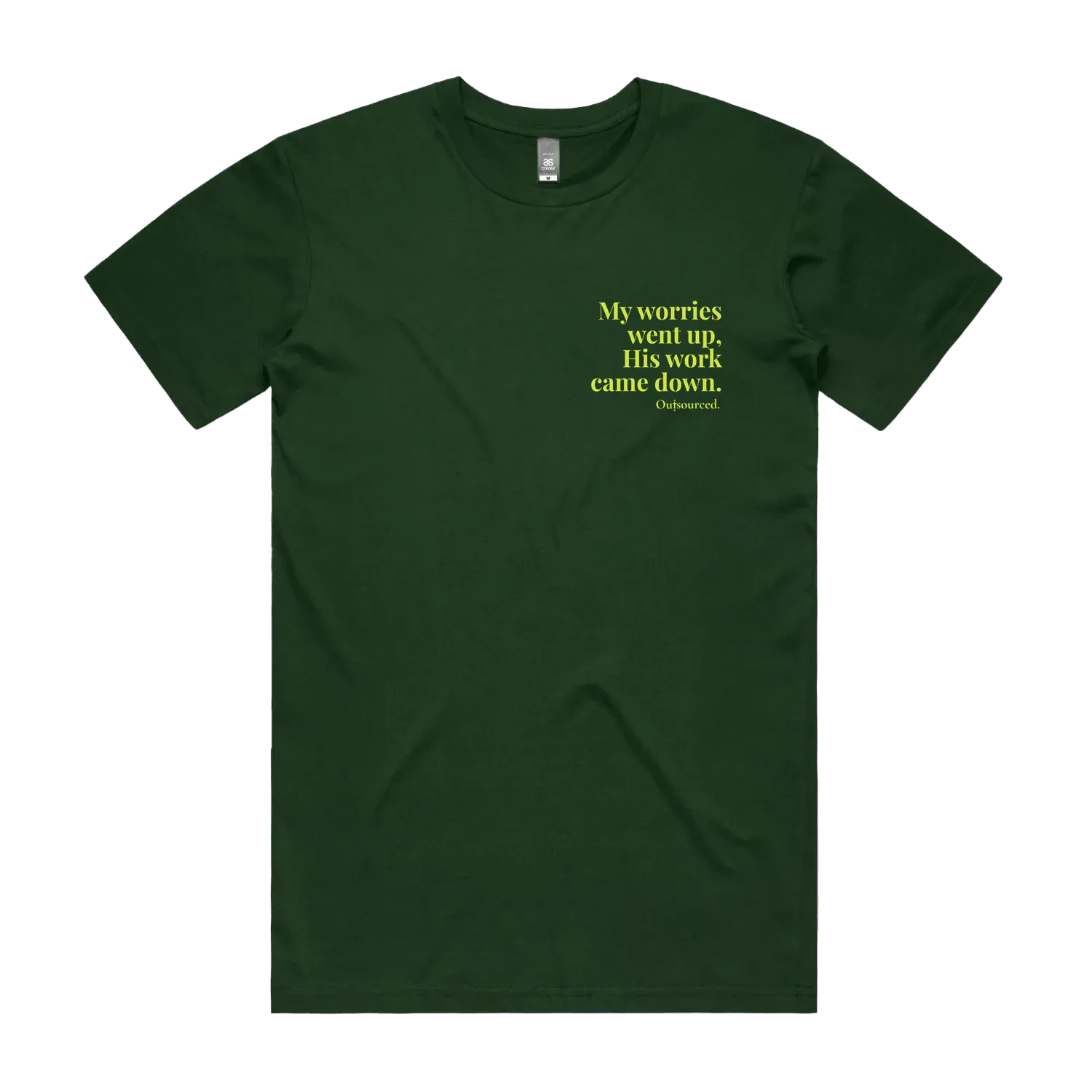 Forest Green front flat lay